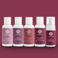Clever Curl Light Curly Hair Glam Travel Bag Lavender Bundle