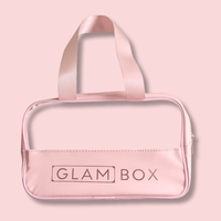 Glam Box Travel Bag Rose & Self Warming Eye Mask Triple Bestie Bundle