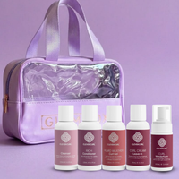 Clever Curl Rich Curly Hair Glam Travel Bag Lavender Bundle