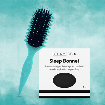 Curl Brush Ocean & Sleep Bonnet Black Bestie Bundle