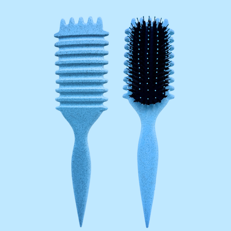 Clever Curl Dry Curly Hair + Curl Brush Sky Glam Bundle