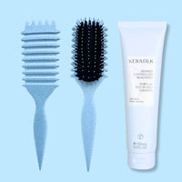 Curl Brush Sky & Kerasilk Balm Bestie Bundle