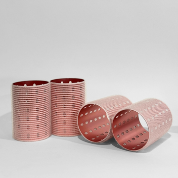 Glam Thermal Velcro Roller Pink Large