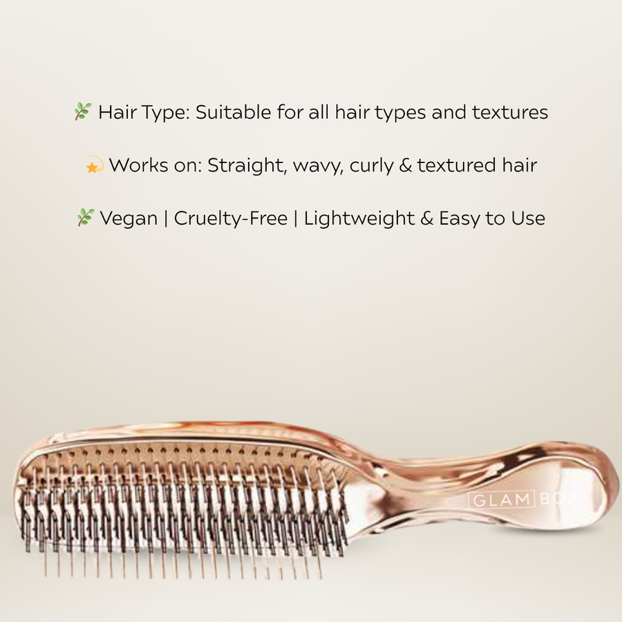Glam Sleek Styler Brush Rose Gold & Pink Sleep Bonnet Bestie Bundle