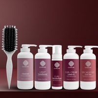 Clever Curl Curly Hair Light + Curl Brush Pebble Glam Bundle