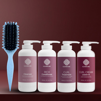 Clever Curl Curly Hair Health + Curl Brush Sky Glam Bundle