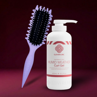 Curl Brush Lavender & Clever Curl Fragrance Free Gel Humid Weather Bestie Bundle