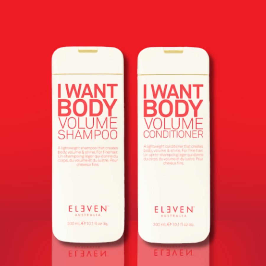 Eleven I Want Body Volume Shampoo & Conditioner 300ml Bestie Bundle