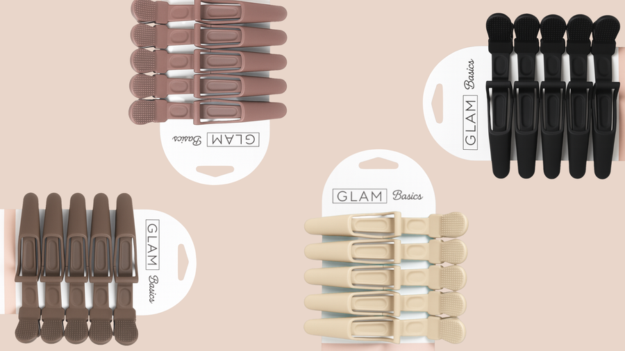Glam Basics Alligator Clips Espresso