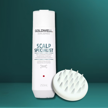 Goldwell Dual Senses Scalp Deep Cleansing Shampoo 250ml & Glam Box Shampoo Brush Bestie Bundle