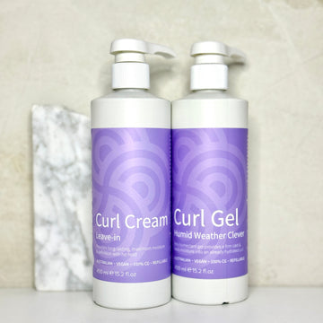 Clever Curl Curl Cream & Humid Weather Gel 450ml BESTIE BUNDLE