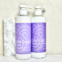 Clever Curl Curl Cream & Dry Weather Gel 450ml BESTIE BUNDLE