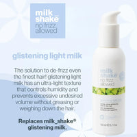 Milk Shake No Frizz Allowed Glistening Light Milk 150ml