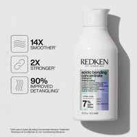 Redken Acidic Bonding Concentrate Shampoo & Conditioner 300ml BESTIE BUNDLE