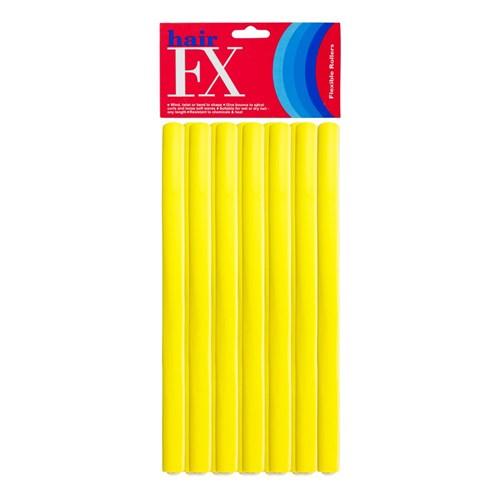 Hair FX Flexible Rods Medium Yellow 12pk