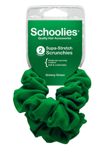Schoolies Scrunchie 2pc Groovy Green