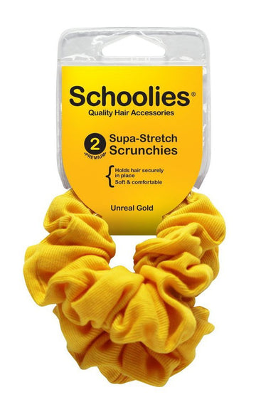 Schoolies Scrunchie 2pc Unreal Gold