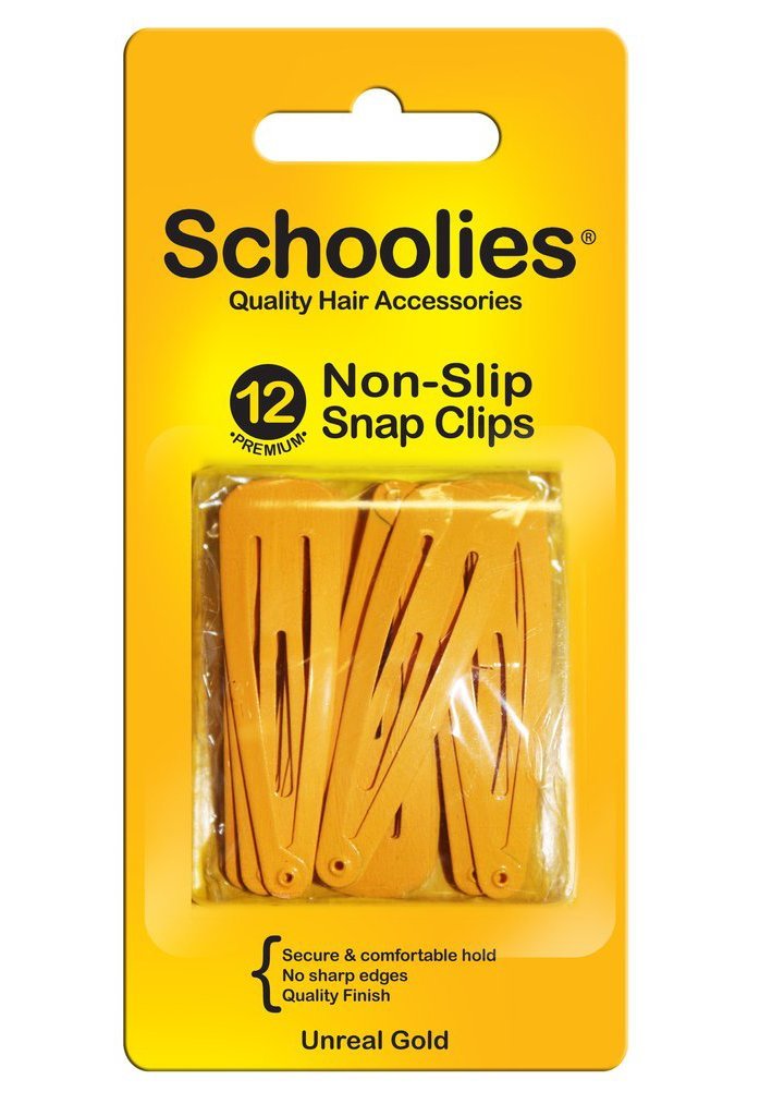 Schoolies Snap Clips 12pc Unreal Gold