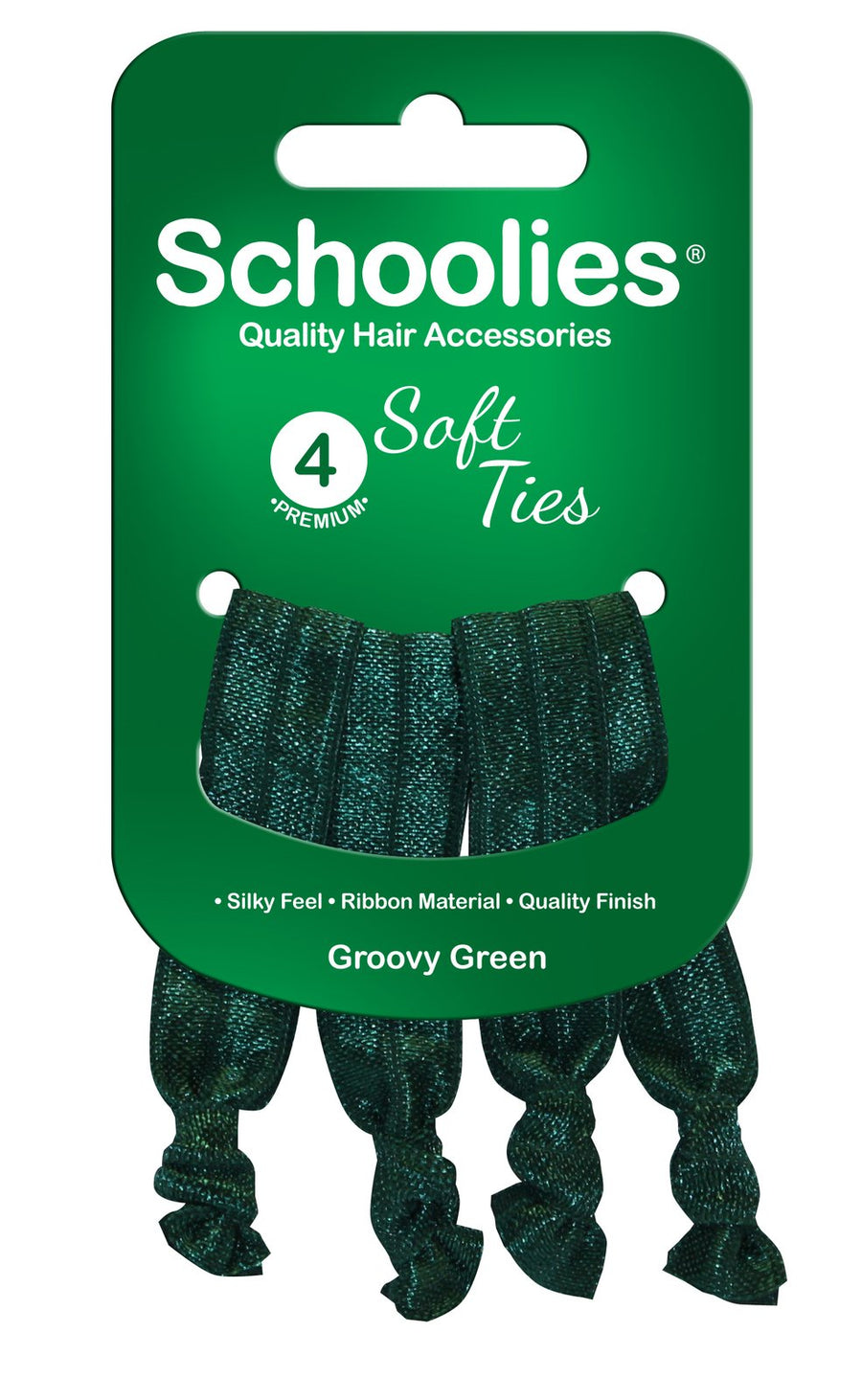 Schoolies Soft Ties 4pc Groovy Green