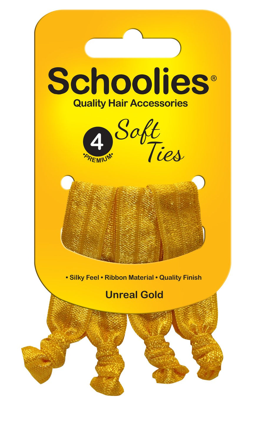 Schoolies Soft Ties 4pc Unreal Gold