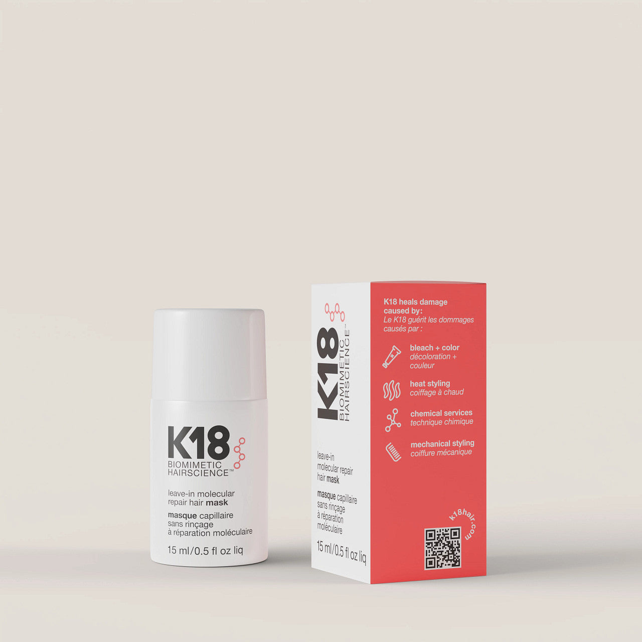 K18 Leave In Molecular Repair Hair Mask 15ml – Glam Box