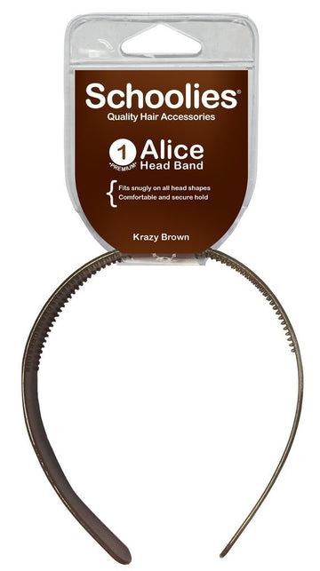 Schoolies Alice Head Band 1pc Krazy Brown