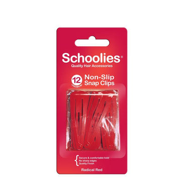 Schoolies Snap Clips 12pc Radical Red