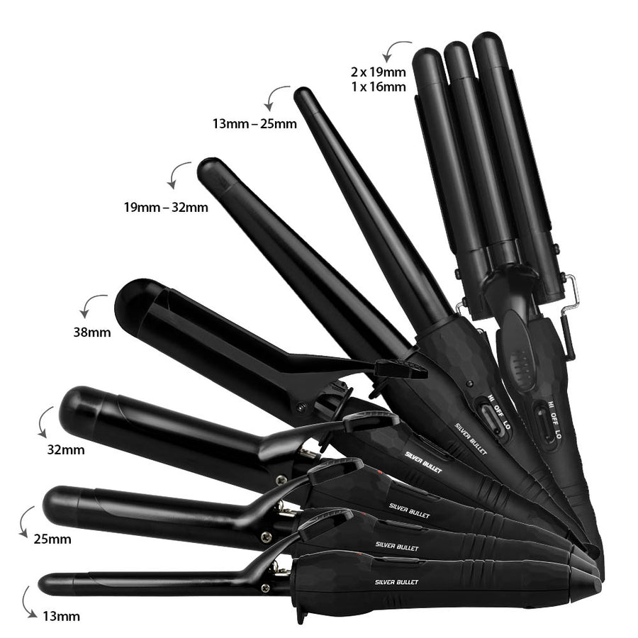 Silver Bullet City Chic Conical Curling Iron 19-32mm