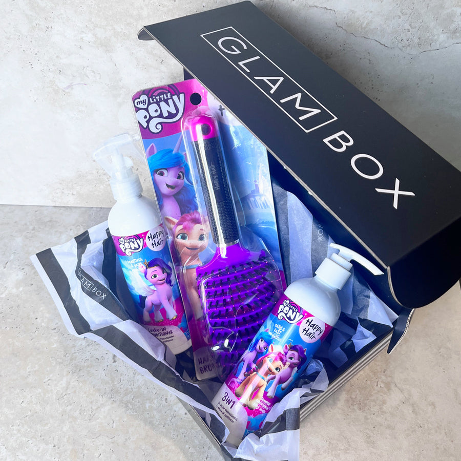 Happy Hair Brush, Detangling, Glam Gift Box.